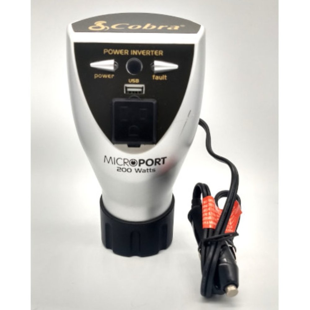 Cobra CPI200CH MicroPort 200W400W DC to AC Power Inverter